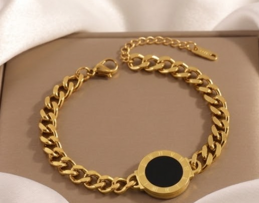 18k Gold-Plated Cuban Link Bracelet