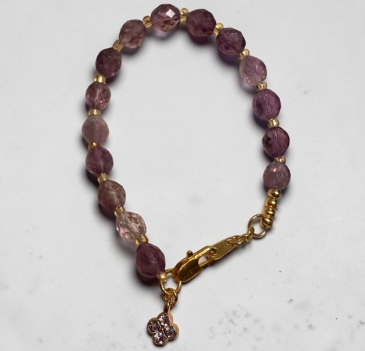 Princess Style Bracelet with Clover Charm