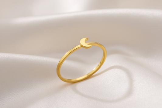 18K Gold-Plated Luna Moon Ring