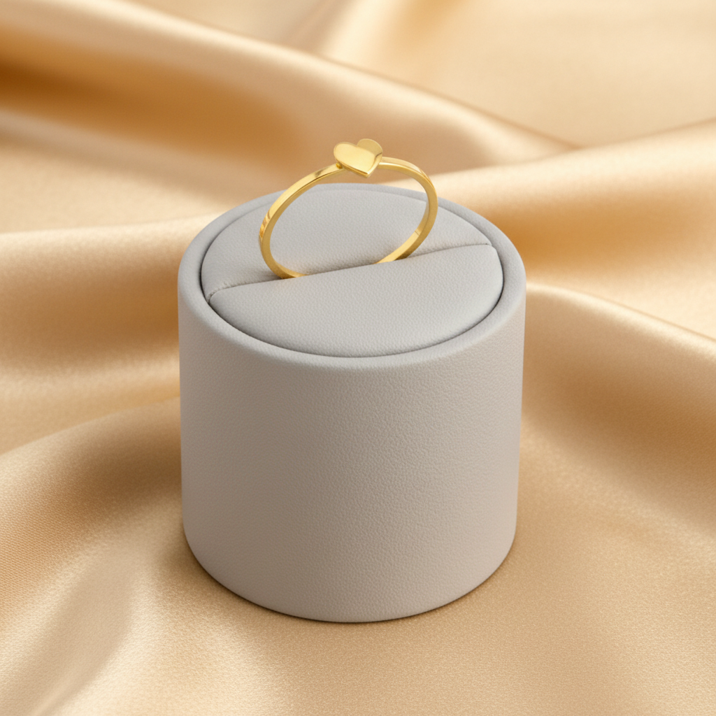 18K Gold-Plated Heart Ring