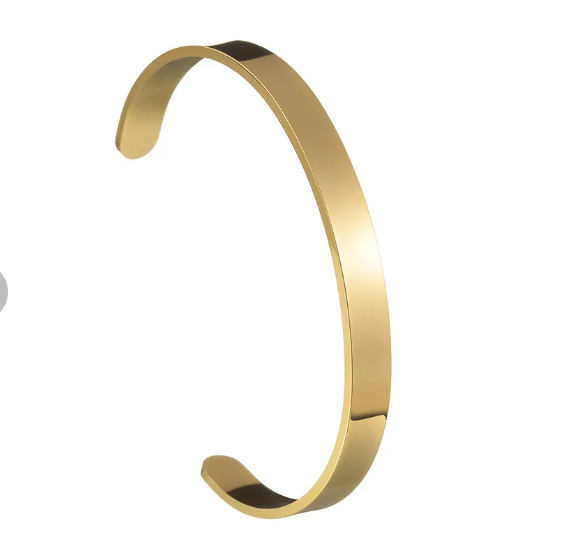 24k Titanium Gold-Plated Minimalist Bracelet