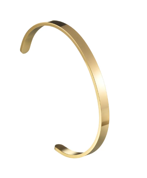 24k Titanium Gold-Plated Minimalist Bracelet
