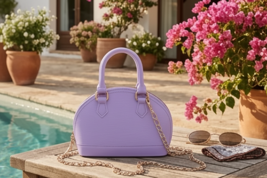 Taupe x Lilac Micro-Handbag